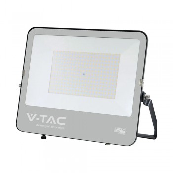 V-TAC 200W LED Floodlight CREE CHIP Black Body Grey Glass 6500K 135lm/W