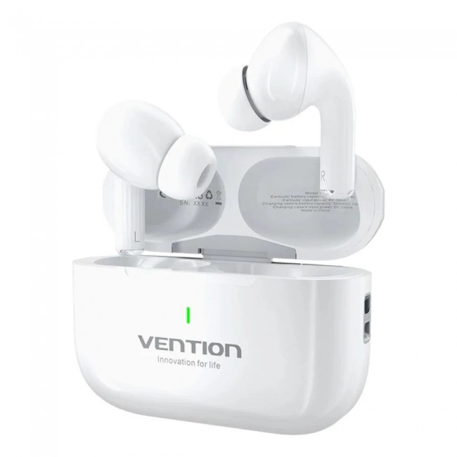 Vention Echo Lite E11 Headset True Wireless Stereo (TWS) Open-ear Calls/Music USB Type-C Bluetooth White