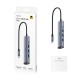 Cudy UH605 interface hub USB 3.2 Gen 1 (3.1 Gen 1) Type-C 5000 Mbit/s Grey, Silver