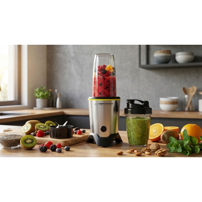 Esperanza EKM028 blender Tabletop blender 1000 W Black, Stainless steel