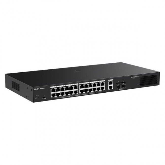 Ruijie Networks RG-ES228GS-LP network switch Managed L2 Gigabit Ethernet (10/100/1000) Power over Ethernet (PoE) Desktop Black