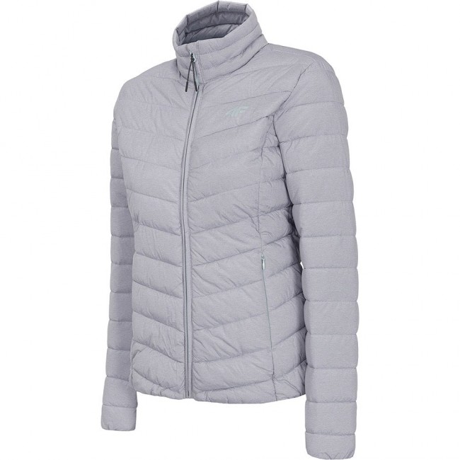 Women's jacket 4F cool light gray melange H4L21 KUDP003 27M S Women's jacket 4F cool light gray melange H4L21 KUDP003 27M S