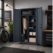 Iron Mate SATURN Metal Utility Cupboard 185x90x45 Anthracite RAL7016