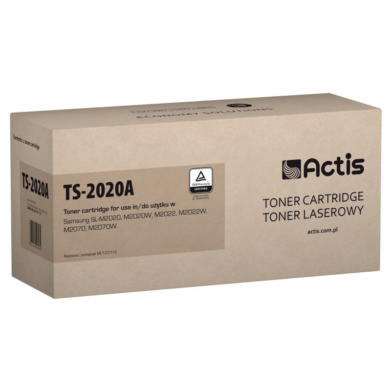 Actis TS-2020A Toner (replacement for Samsung MLT-D111S, MLTD111S Standard 1000 pages black)