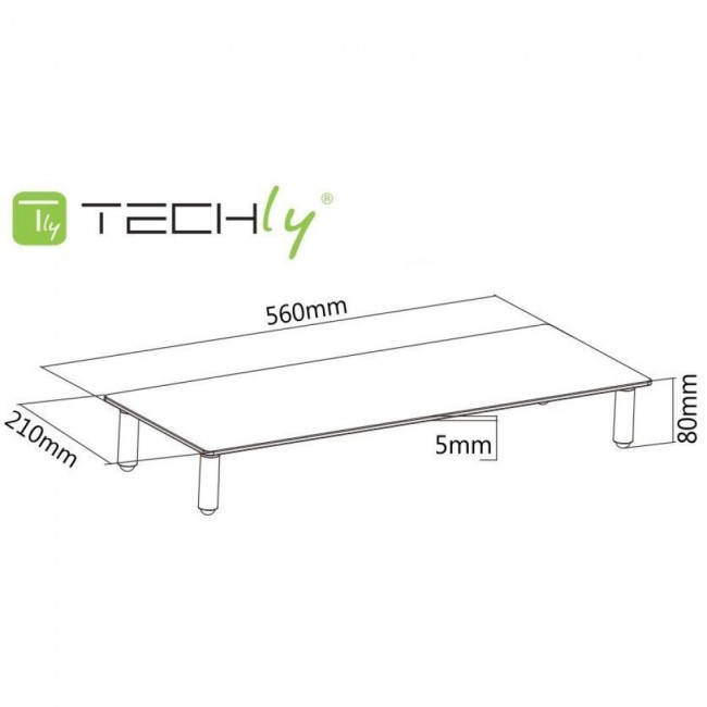 Techly Universal Tabletop Monitor Riser Techly Universal Tabletop Monitor Riser