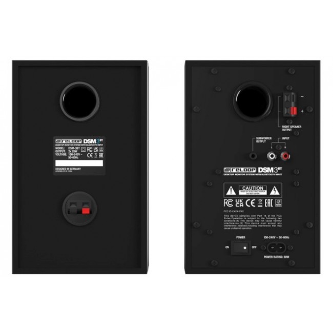 Reloop DSM-3 BT - a pair of active studio monitors