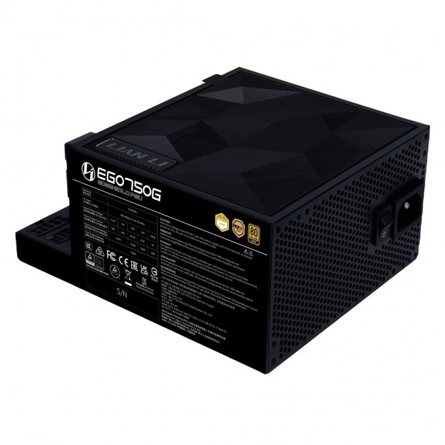 Power Supply Unit Lian Li EDGE EG750 80 PLUS Gold, PCIe 5.1, ATX 3.1 - 750 Watt, black Power Supply Unit Lian Li EDGE EG750 80 PLUS Gold, PCIe 5.1, ATX 3.1 - 750 Watt, black