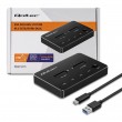 Qoltec M.2 SSD Docking Station | NVMe| SATA | USB-C | DUAL 2 x 2TB