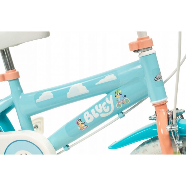 TOIMSA children's bicycle Bluey 12 Blue and lime blue