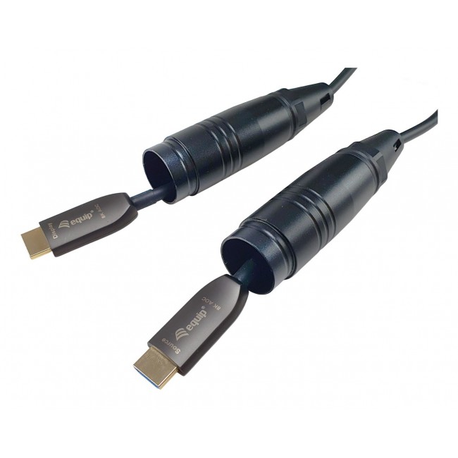 Equip HDMI 2.1 Active Optic Armored Cable, 100m, 8K/60Hz, 4K/120Hz, 48Gbps