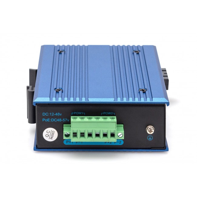 Digitus 10/100/1000Base-TX (PoE) to 1000Base-FX Industrial Media Converter Digitus 10/100/1000Base-TX (PoE) to 1000Base-FX Industrial Media Converter