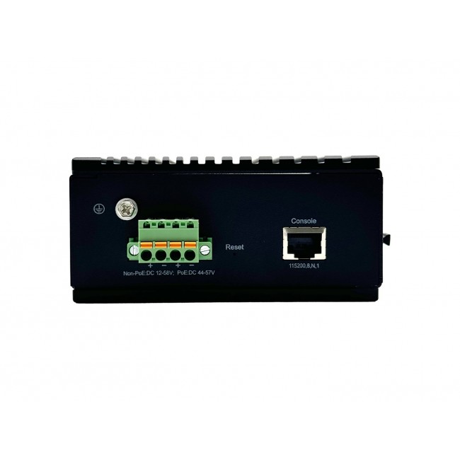 LevelOne 10-Port L2 Plus Managed Gigabit Industrial Switch, 8x 1GbE RJ45, 2x 1/2.5GbE SFP, DIN-Rail, -40 C to 75 C