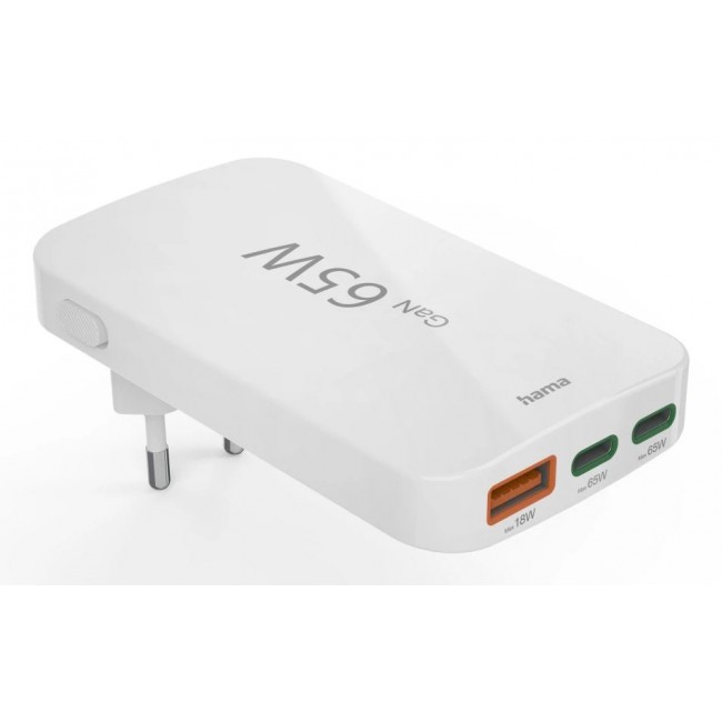 Hama 00201976 mobile device charger Laptop, Power bank, Smartphone, Tablet White AC Fast charging Indoor