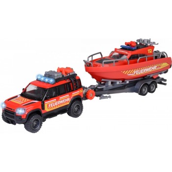 Majorette GS Land Rover with boat 33.5cm