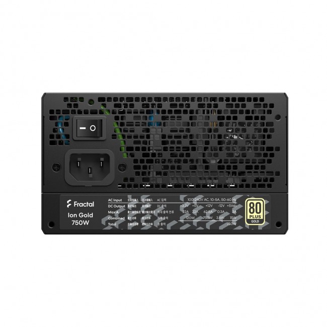 Fractal Design Ion+ 750W Gold power supply unit 24-pin ATX ATX Black Fractal Design Ion+ 750W Gold power supply unit 24-pin ATX ATX Black