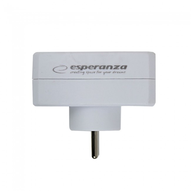 Esperanza ELK305W Electrical Splitter 2 Sockets White Esperanza ELK305W Electrical Splitter 2 Sockets White