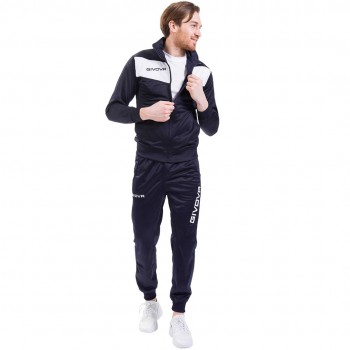 Givova Tuta Visa Triacetato Tracksuit navy blue-white TR018 0403 L