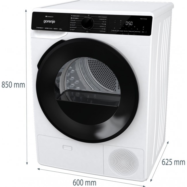 Gorenje DPNA92WIFI tumble dryer Freestanding Front-load 9 kg A++ Black, White Gorenje DPNA92WIFI tumble dryer Freestanding Front-load 9 kg A++ Black, White