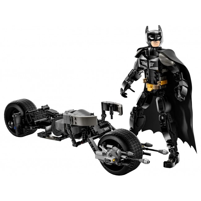 LEGO BATMAN 76273 Batman Construction Figure and the Bat-Pod Bike LEGO BATMAN 76273 Batman Construction Figure and the Bat-Pod Bike
