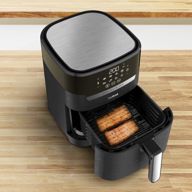 Tefal Easy Fry & Grill EY5058 Single 4.2 L Stand-alone 1550 W Hot air fryer Black Tefal Easy Fry & Grill EY5058 Single 4.2 L Stand-alone 1550 W Hot air fryer Black