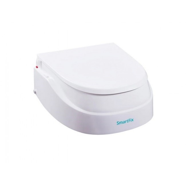 Dietz SmartFix adjustable toilet seat without armrests