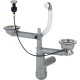 Siphon for 1.5- and 2-bowl granite sink - Space-Saver