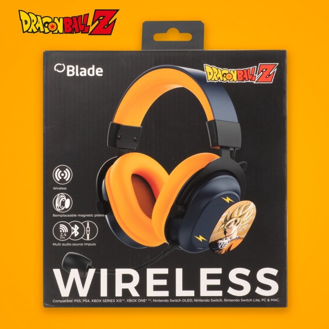 Blade DB2001 headphones/headset Wired & Wireless Head-band Gaming USB Type-C Bluetooth Black, Grey, Orange