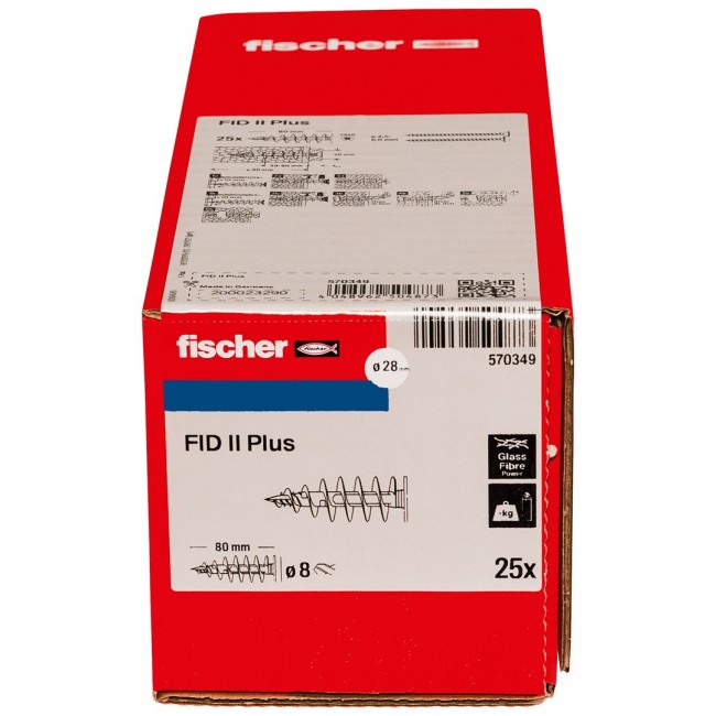 Fischer 570349 screw anchor / wall plug 25 pc(s)