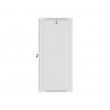 Lanberg wall-mounted installation rack cabinet 19'' 27U 600x600mm gray (glass door)