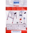 Krause Folding Step Treppy silver
