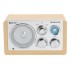 Denver TR-63LW radio Personal Analog Bamboo, Silver