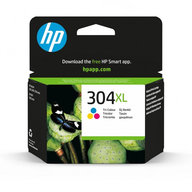 HP 304XL Tri-color Original Ink Cartridge HP 304XL Tri-color Original Ink Cartridge