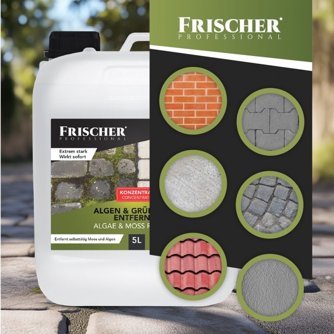 Moss, algae and green growth remover Frischer 5l Moss, algae and green growth remover Frischer 5l