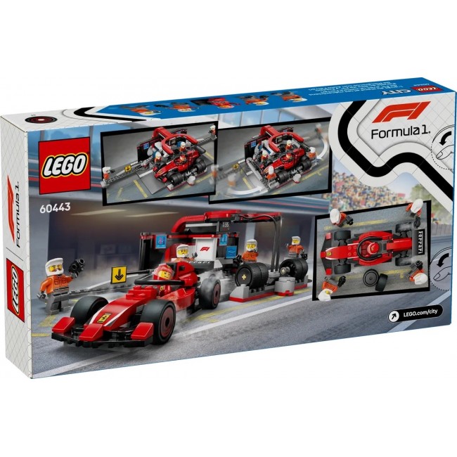 LEGO CITY 60443 F1 - Pit Stop & Pit Crew with Ferrari Car LEGO CITY 60443 F1 - Pit Stop & Pit Crew with Ferrari Car