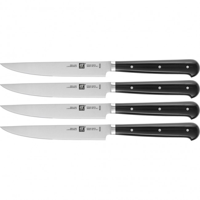 Set of 4 serrated Zwilling steak knives - 12 cm Set of 4 serrated Zwilling steak knives - 12 cm