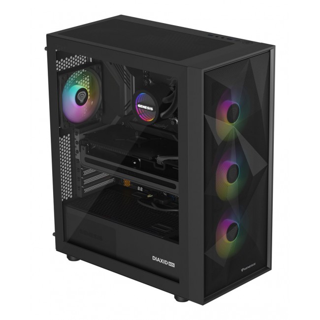 GENESIS NLG-2321 computer cooling system Computer case Liquid cooling kit Black GENESIS NLG-2321 computer cooling system Computer case Liquid cooling kit Black