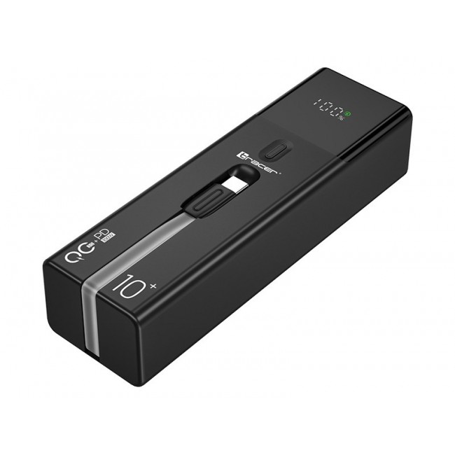 Tracer Quant 10000mAh 100W PD+QC, Black Tracer Quant 10000mAh 100W PD+QC, Black