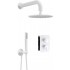 Concealed shower set with mixer box - with overhead shower