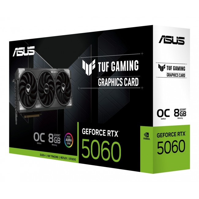 ASUS TUF Gaming TUF-RTX5060-O8G-GAMING NVIDIA GeForce RTX 5060 8 GB GDDR7 ASUS TUF Gaming TUF-RTX5060-O8G-GAMING NVIDIA GeForce RTX 5060 8 GB GDDR7