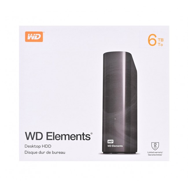 Western Digital Elements WDBWLG0060HBK-EESN external hard drive 6 TB Micro-USB B 3.2 Gen 1 (3.1 Gen 1) Black
