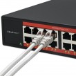 Qoltec Prze ącznik sieciowy SWITCH Gigabit Ethernet | 16x RJ45 | 2x SFP | 1000 Mb/s