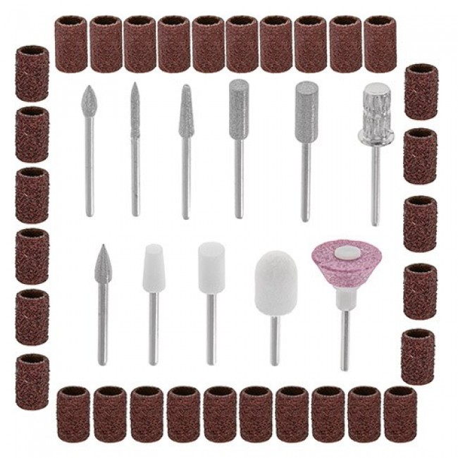Adler AD 2181 Nail milling machine - 11-in-1 set Pink