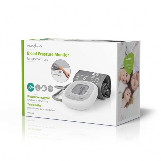 Nedis HCBL400WT blood pressure unit Upper arm Automatic Nedis HCBL400WT blood pressure unit Upper arm Automatic