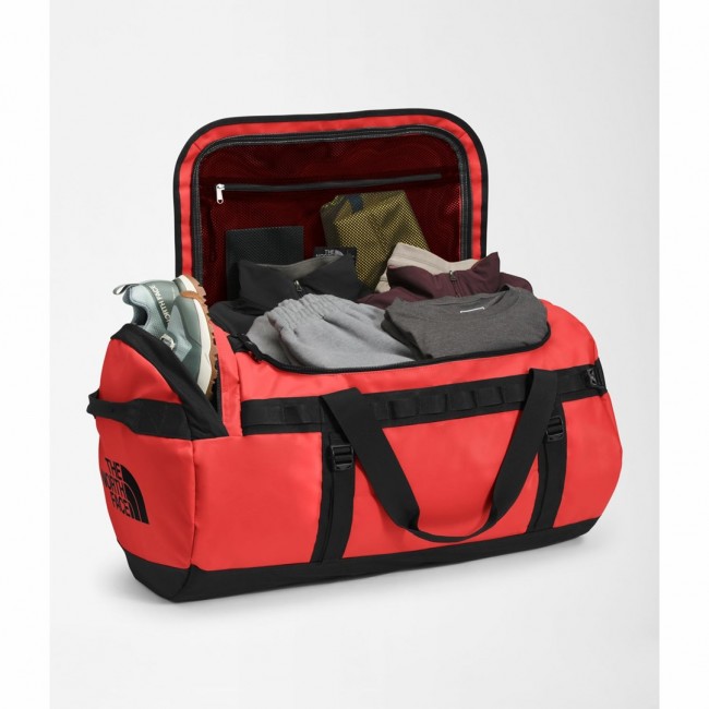 The North Face Base Camp Duffel L duffel bag 95 L Polyester Black, Red The North Face Base Camp Duffel L duffel bag 95 L Polyester Black, Red