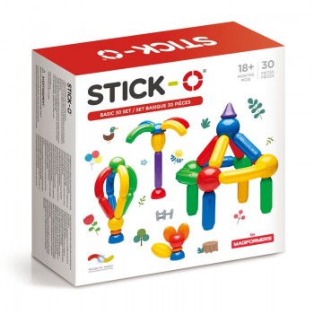 MAGFORMERS STICK-O 005-901003 BASIC SET - 30 ELEMENTS