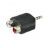 SSQ HA6 - Adapter, 2 x RCA female - 3.5 mm stereo jack