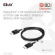 CLUB3D DisplayPort 2.1 Bi-Directional VESA DP80 Certified Cable 4K240Hz, 8K60Hz or 10K60Hz M/M 1.6m/5.25ft CLUB3D DisplayPort 2.1 Bi-Directional VESA DP80 Certified Cable 4K240Hz, 8K60Hz or 10K60Hz M/M 1.6m/5.25ft