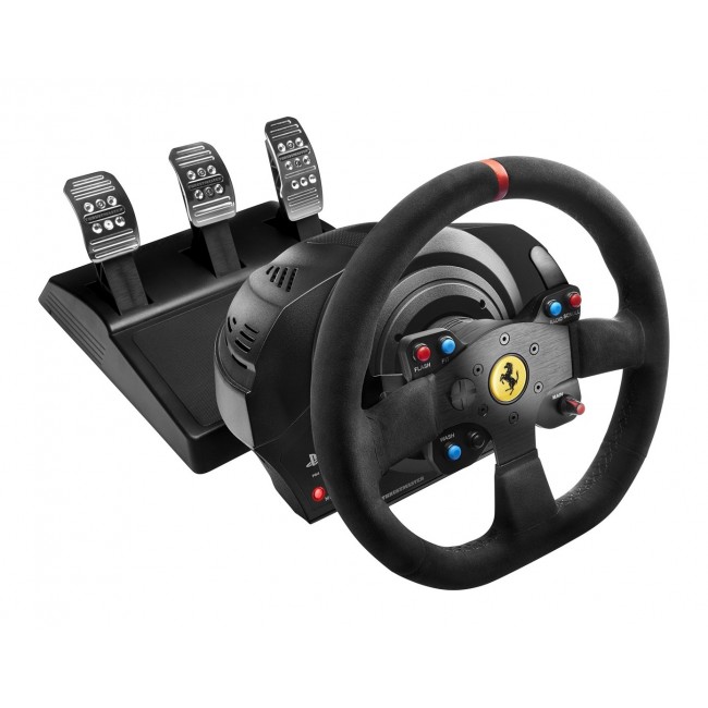Thrustmaster T300 Ferrari Integral Racing Wheel Alcantara Edition Black Steering wheel + Pedals Analogue / Digital PC, PlayStation 4, Playstation 3 Thrustmaster T300 Ferrari Integral Racing Wheel Alcantara Edition Black Steering wheel + Pedals Analogue / Digital PC, PlayStation 4, Playstation 3