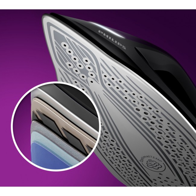 Philips PSG8160/30 steam ironing station 2700 W 1.8 L SteamGlide Elite soleplate Black, Violet