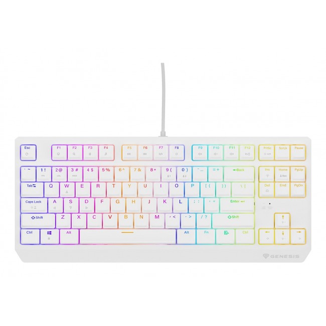 GENESIS Thor 230 TKL keyboard Gaming USB QWERTY US English White GENESIS Thor 230 TKL keyboard Gaming USB QWERTY US English White